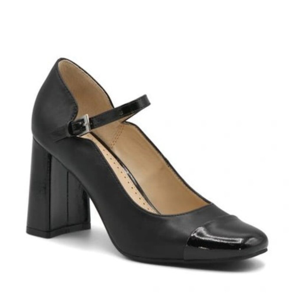 NIB Adrienne Vittadini Classic Black Mary Jane shoes, 8M